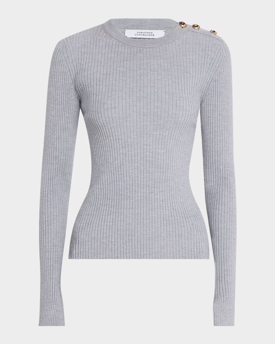 Essential Ease Ribbed Wool-Silk Pullover